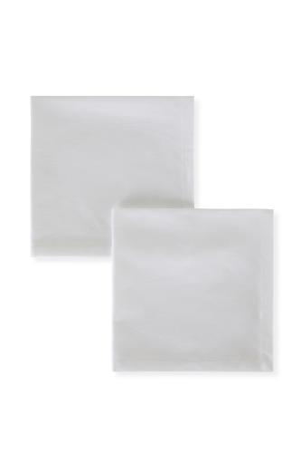 Coincasa σετ βαμβακερές χαρτοπετσέτες twill μονόχρωμες (2 τεμάχια) - 007246761 Λευκό